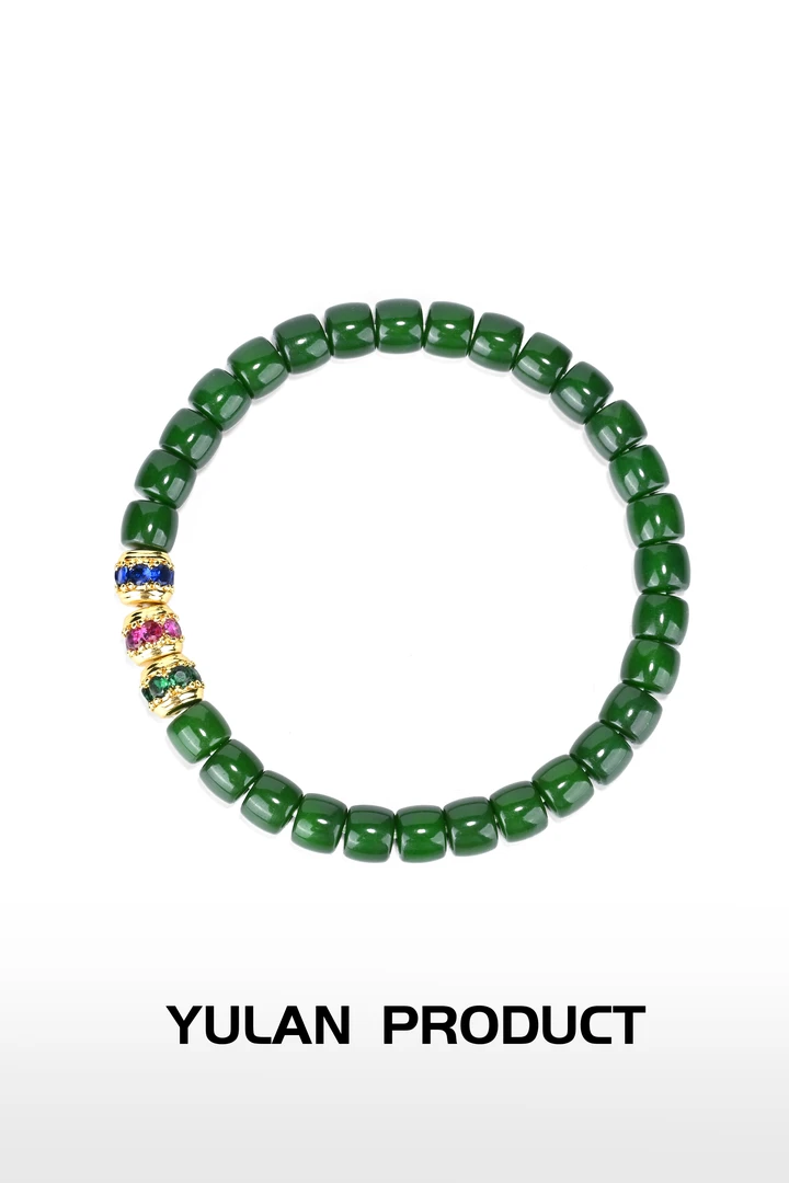 钰澜文玩【无限彩钻】冻绿供菩提根-供色工艺7mm左右隔珠搭配款