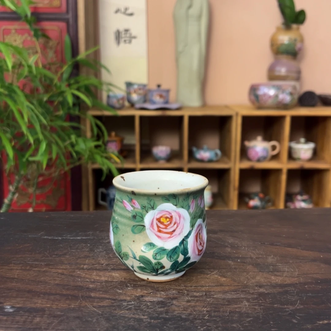 柴烧手工手绘陶瓷