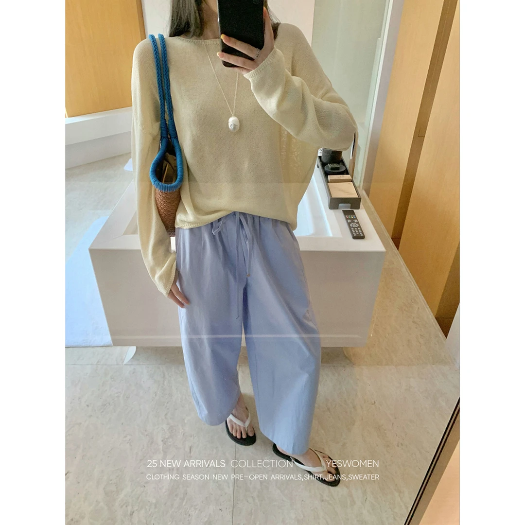 YESWOMEN純棉山本裤·舒适宽松不闷热 显瘦利落XYF7353C2073