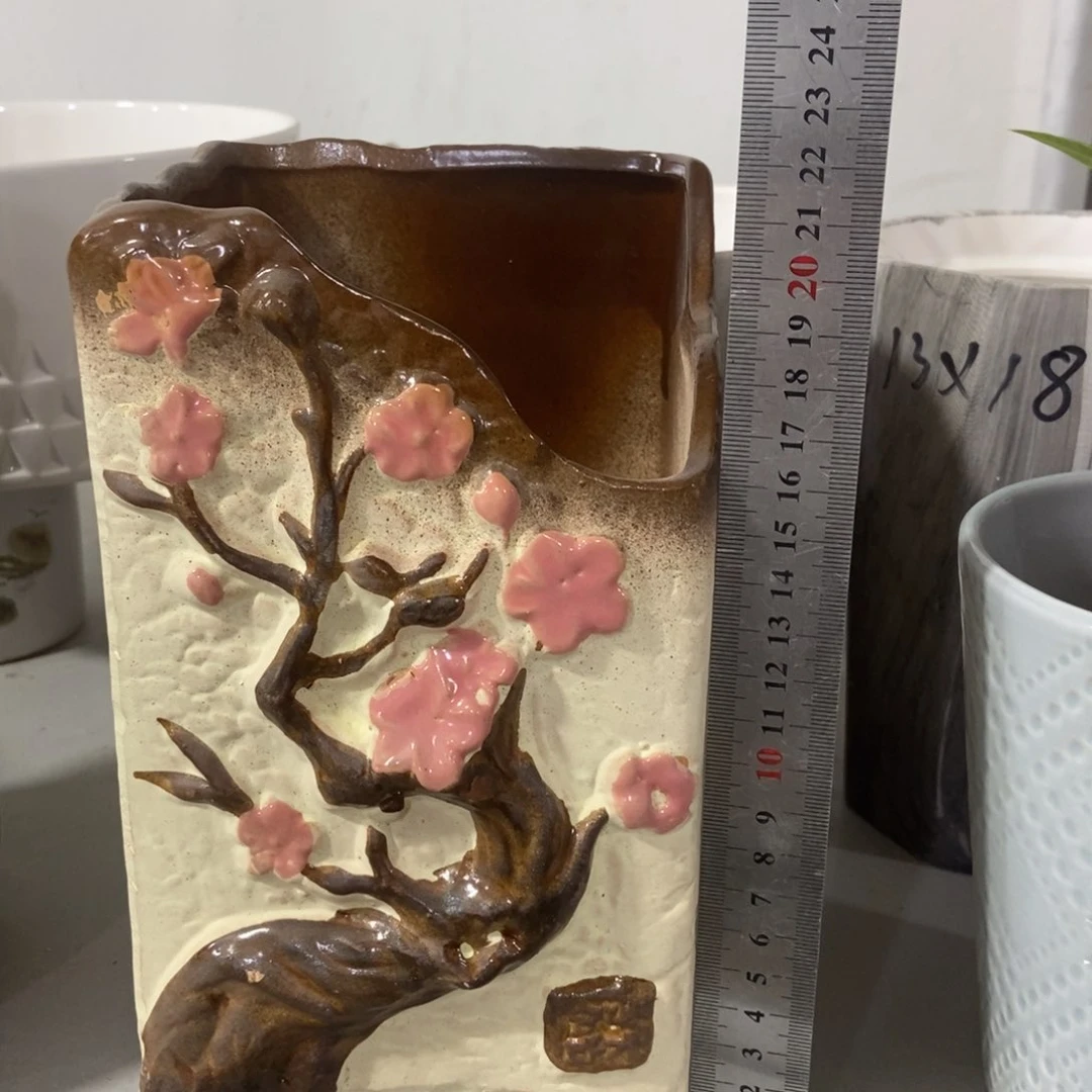 红陶高温陶瓷花盆