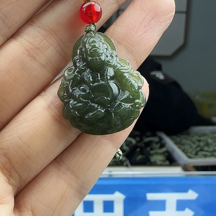 和田玉未镶嵌颈饰25mm