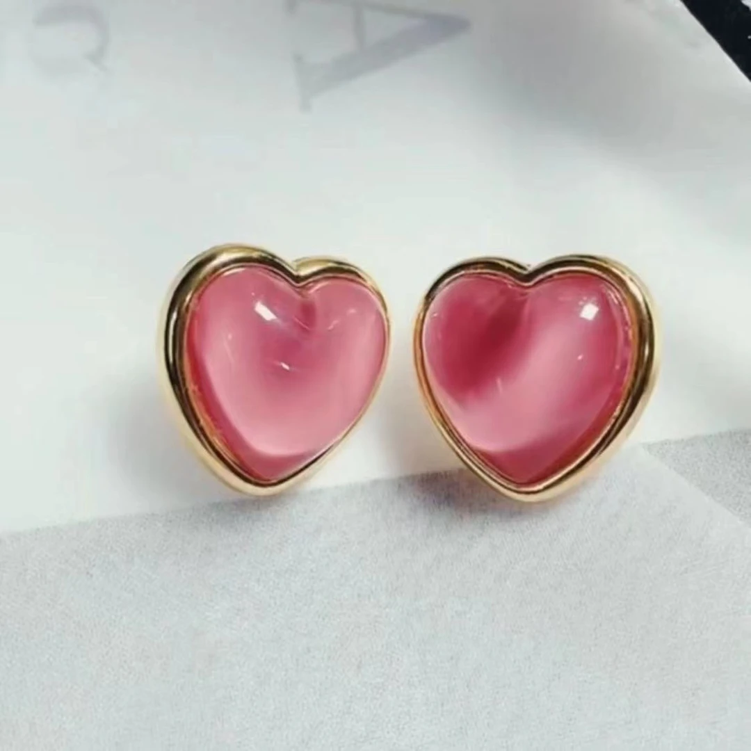 铜合金耳饰 气质时尚少女法式小众甜美素款经典温柔设计感N1885