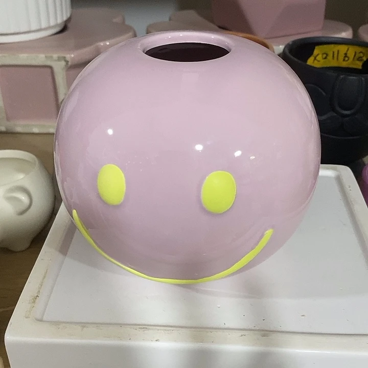 摆件水培陶盆无孔 微瑕介意勿拍