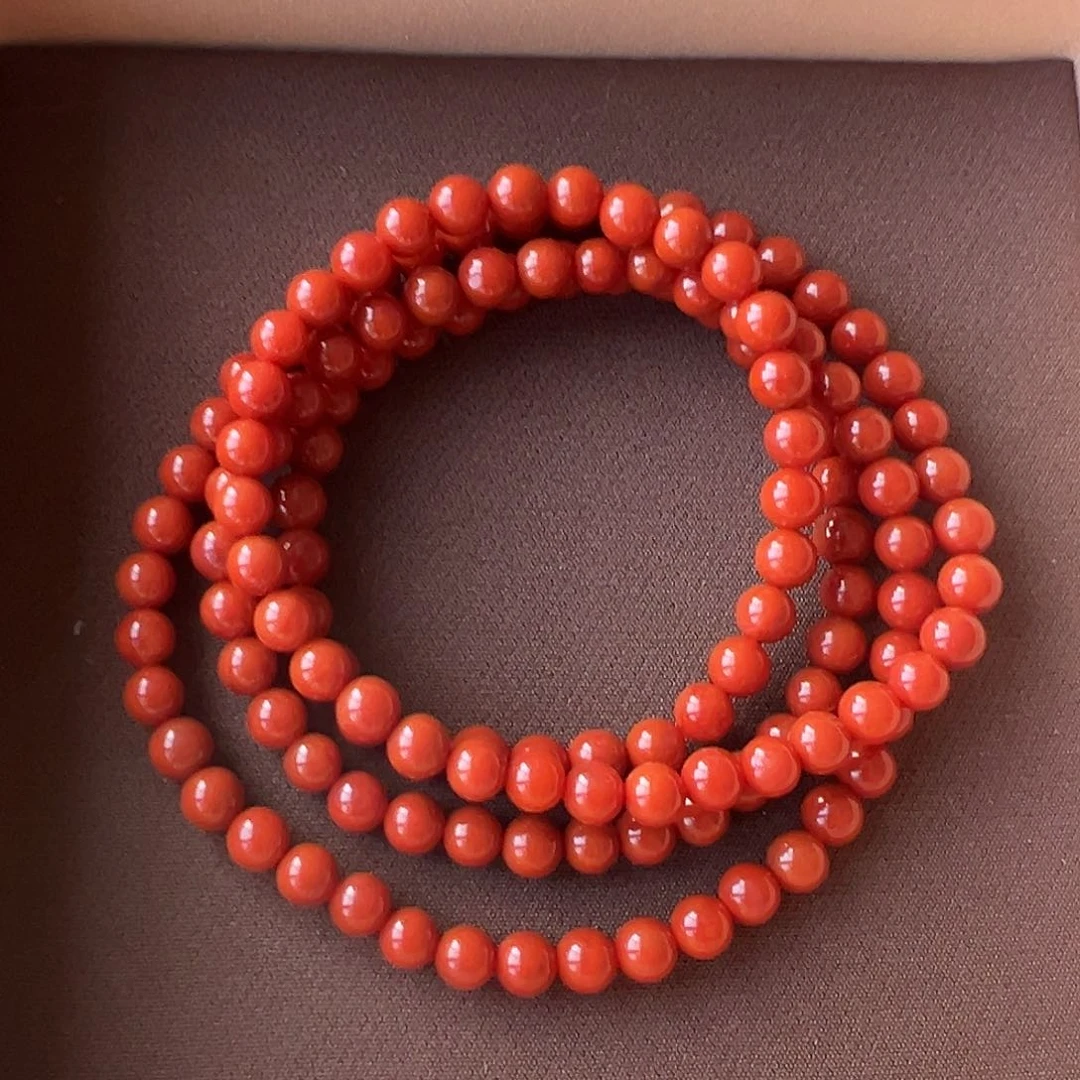 南红玛瑙手串未镶嵌