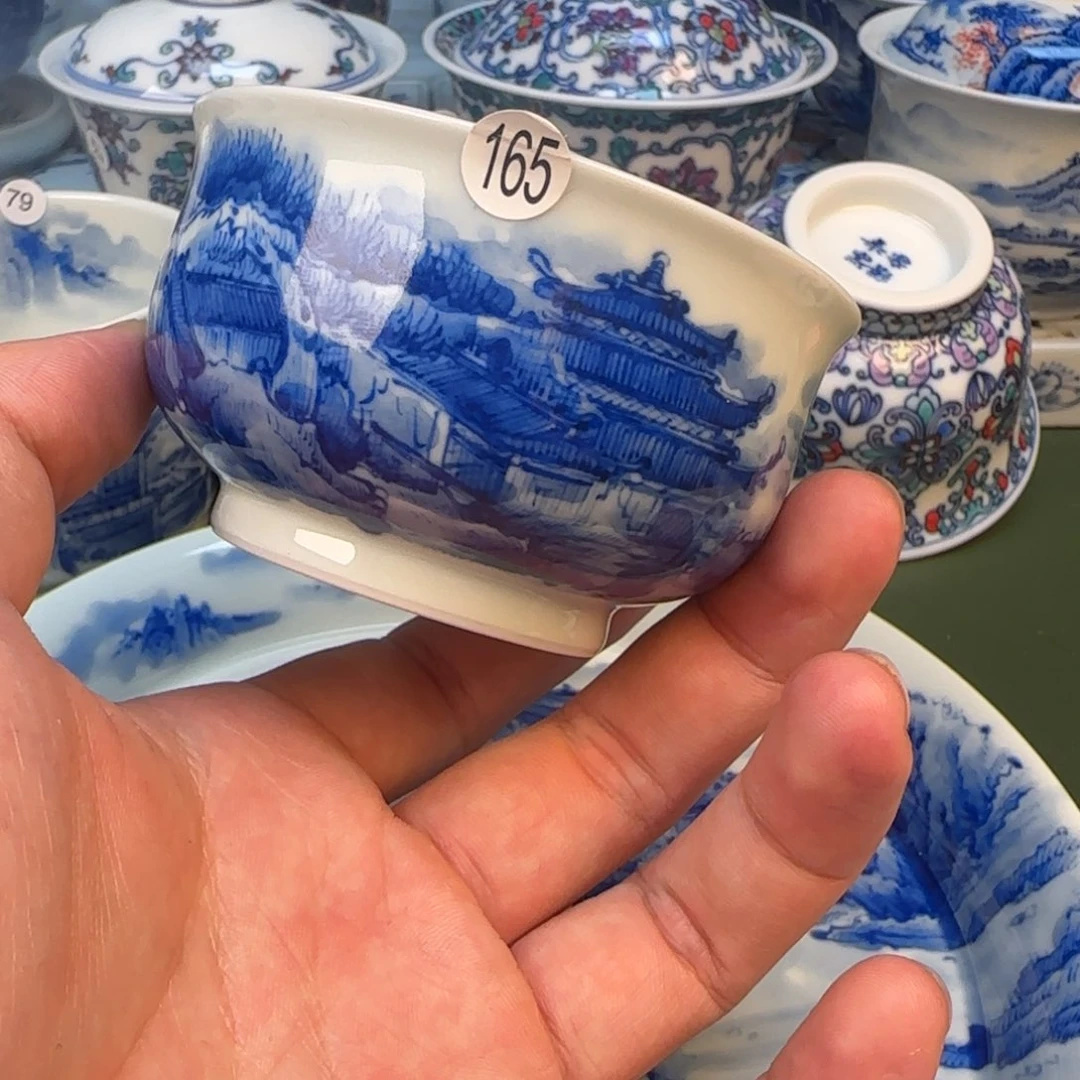 彦祖纯手工手绘茶具165