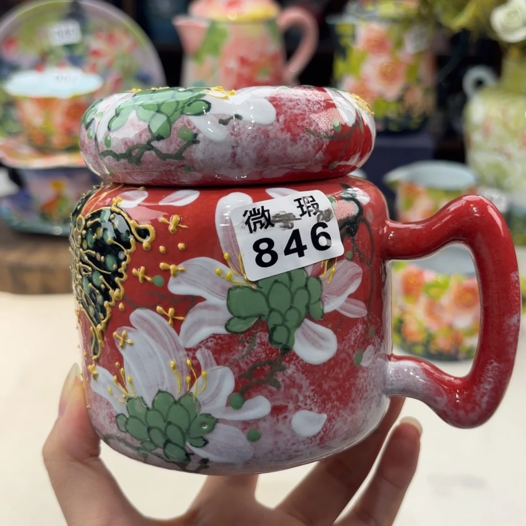 景德镇手绘高温釉下彩陶瓷茶具