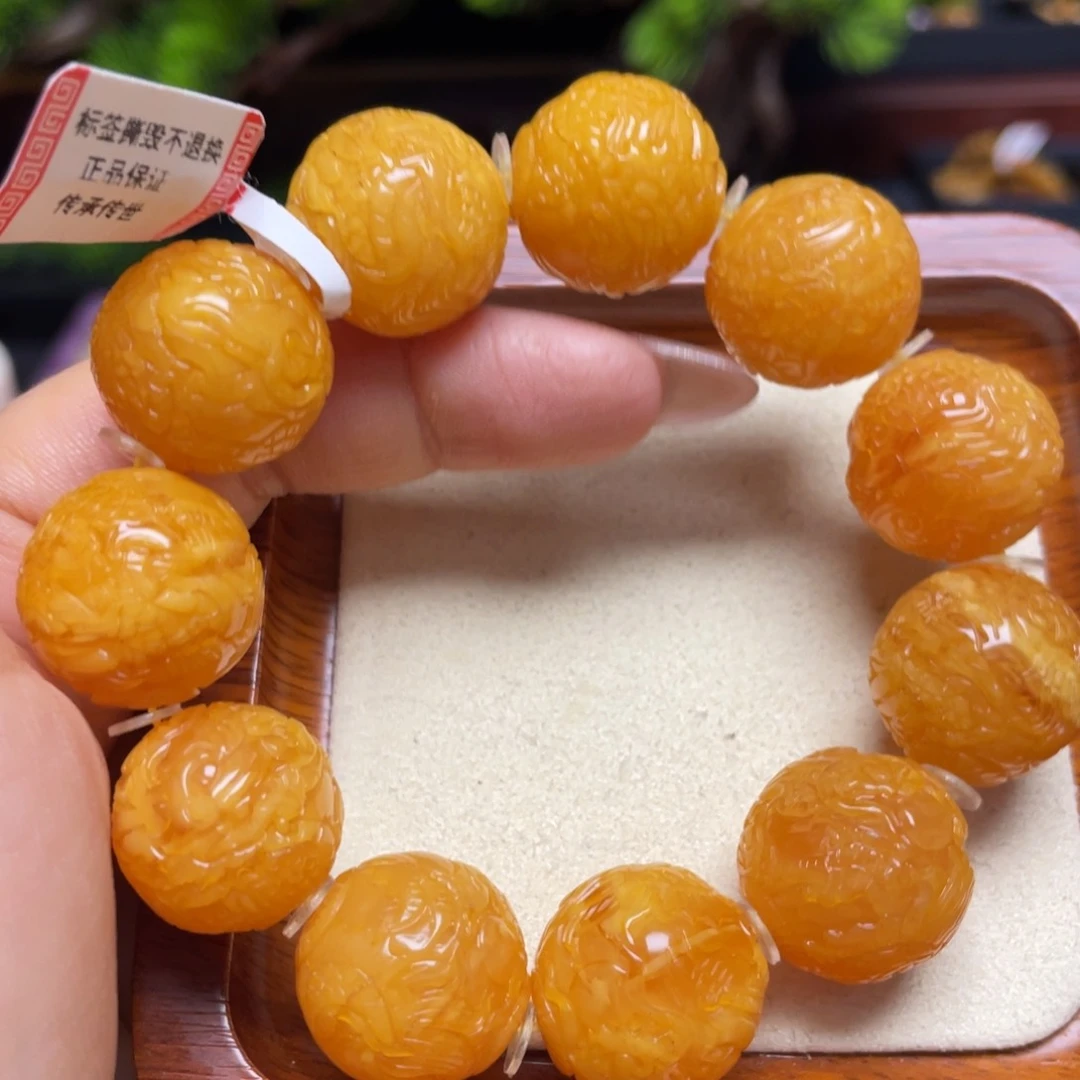 蜜蜡手链未镶嵌手串