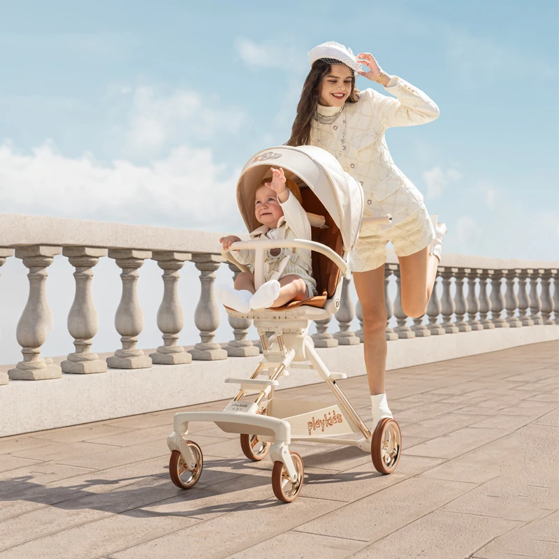 普洛可A8max可坐躺睡旋转换向减震舒适高景观溜娃车