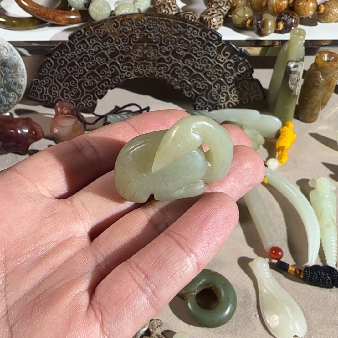 和田玉吊坠(不含链)未镶嵌古*缘