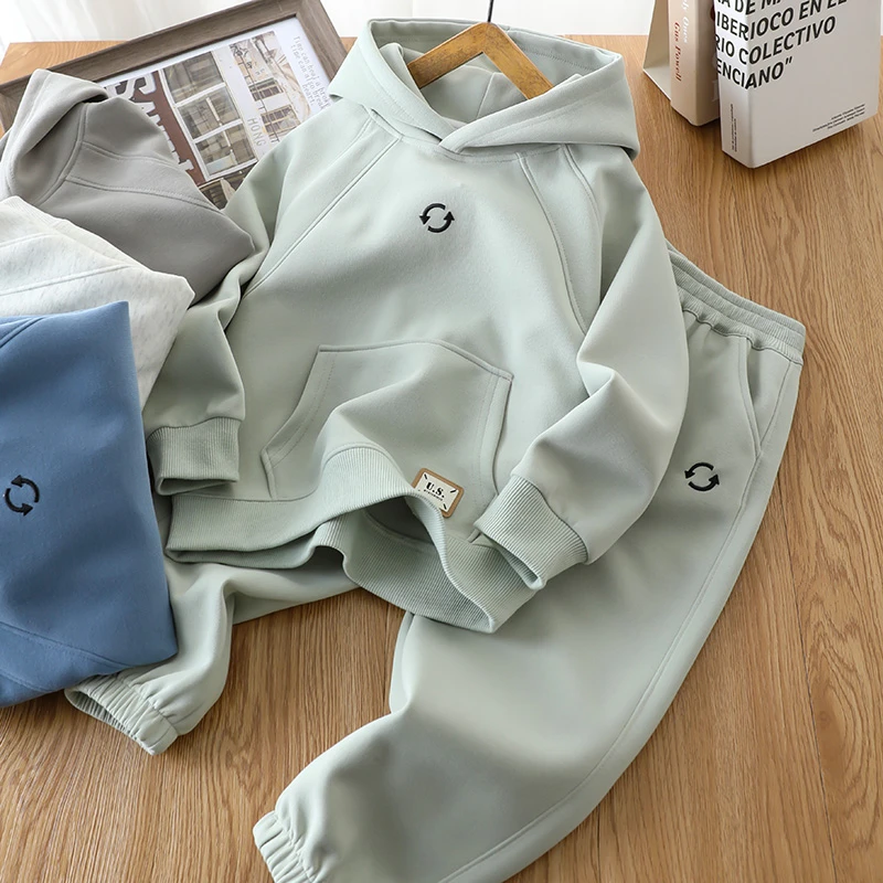 男童卫衣套装春秋款儿童春装衣服酷帅炸街中大童运动休闲两件套潮