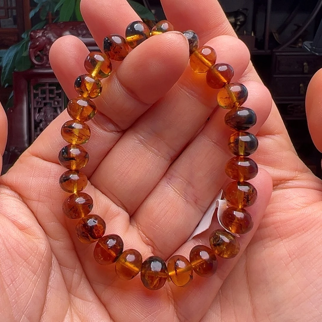 琥珀裸石未镶嵌抚顺琥珀20180-1。8m m