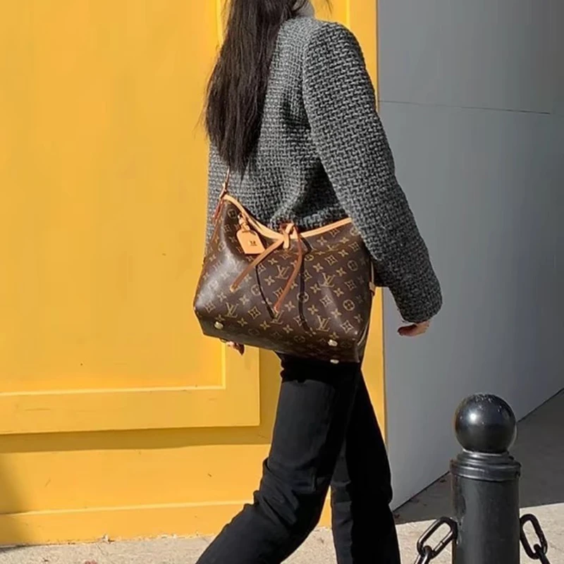 99新 LouisVuitton/路易威登 LV 小号carryall单肩手提包-7