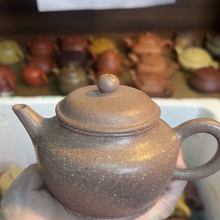紫砂茶壶宜兴紫砂壶芝麻段
