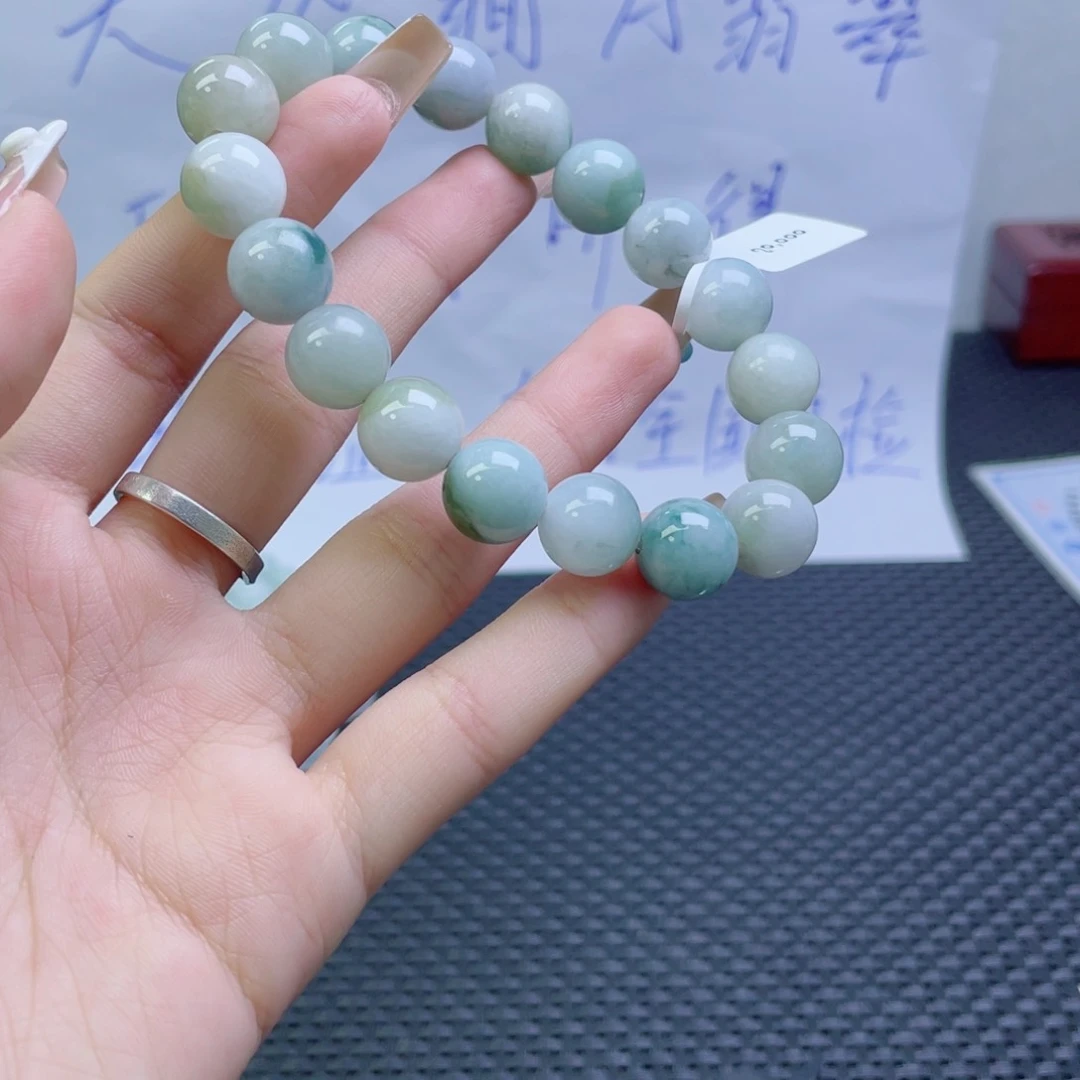 未镶嵌定制翡翠珠串
