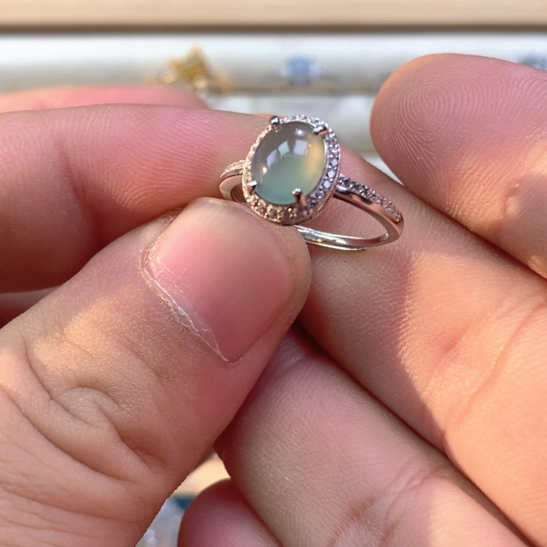 翡翠未镶嵌戒指翡翠戒面