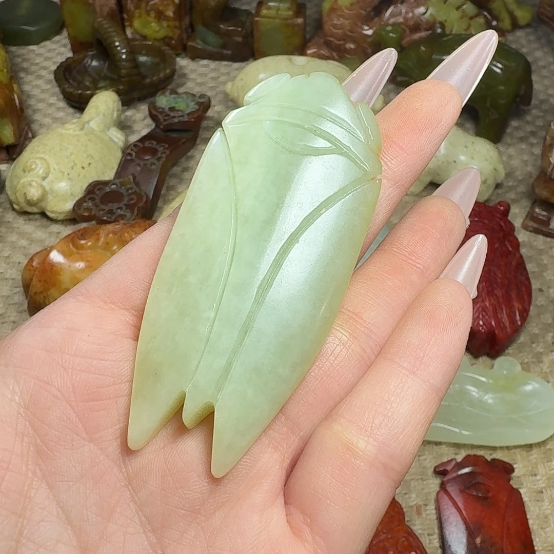 白玉菩提吊坠挂件