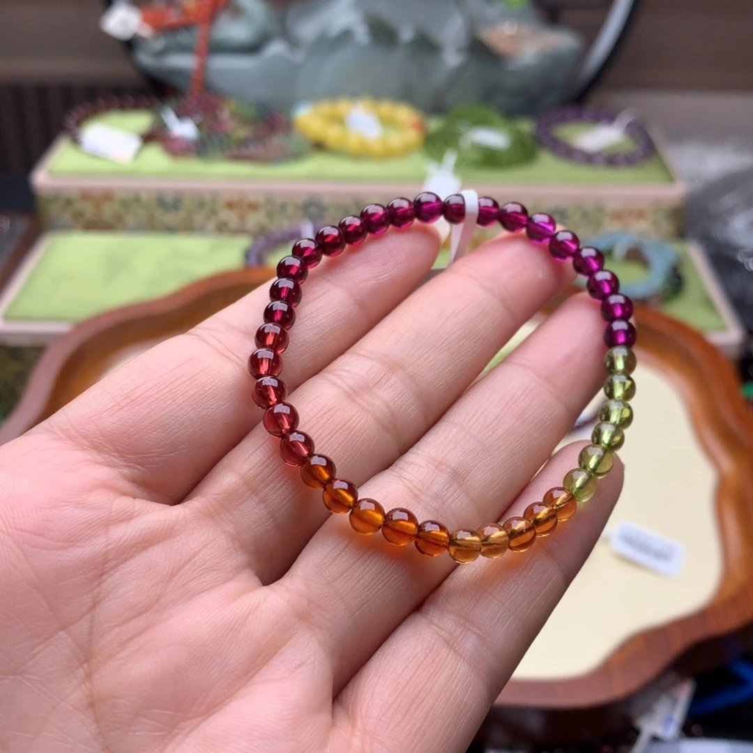 手链未镶嵌石榴石手串4.8