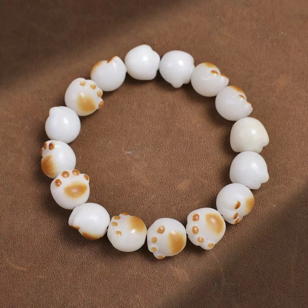 炭烧猫爪菩提根手串 11MM  ESCX243