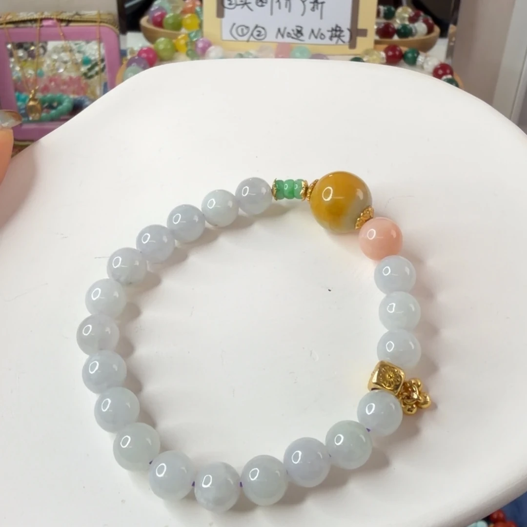 925银皮质紫罗兰手串