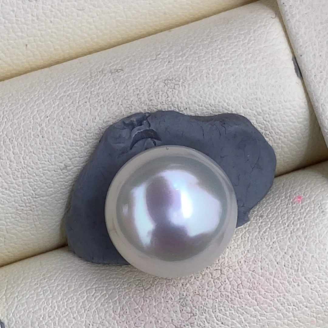 未镶嵌海水珍珠裸珠13.9mm宝石光澳白