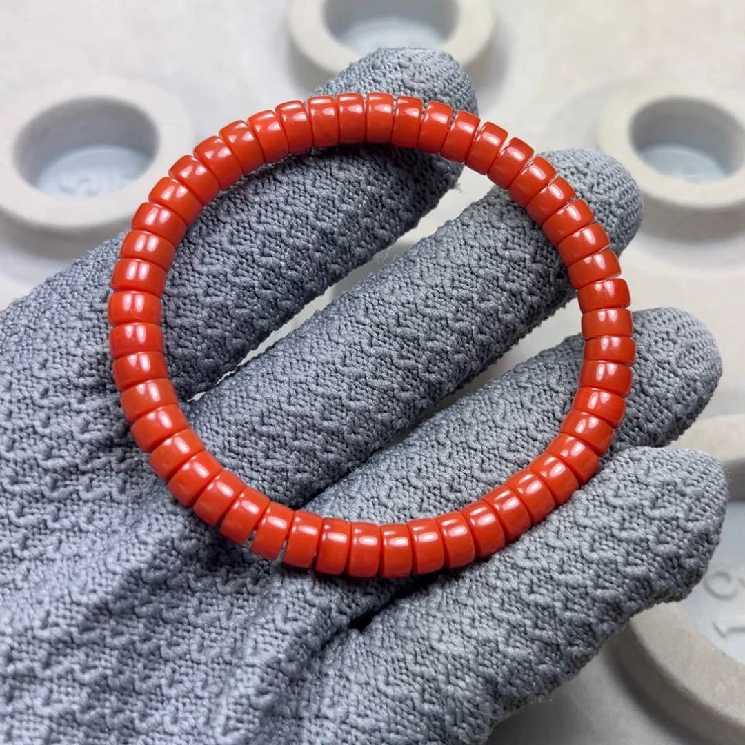 南红玛瑙直切手串未镶嵌