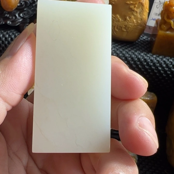 寿山石明**风寿山石白芙蓉一个