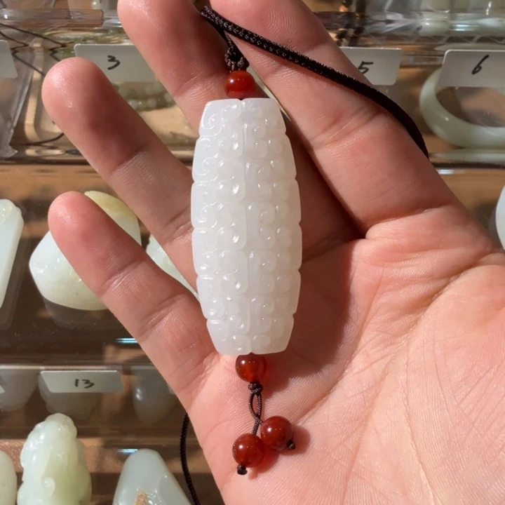 和田玉颈饰未镶嵌新疆和田玉仿古勒子（活动价）