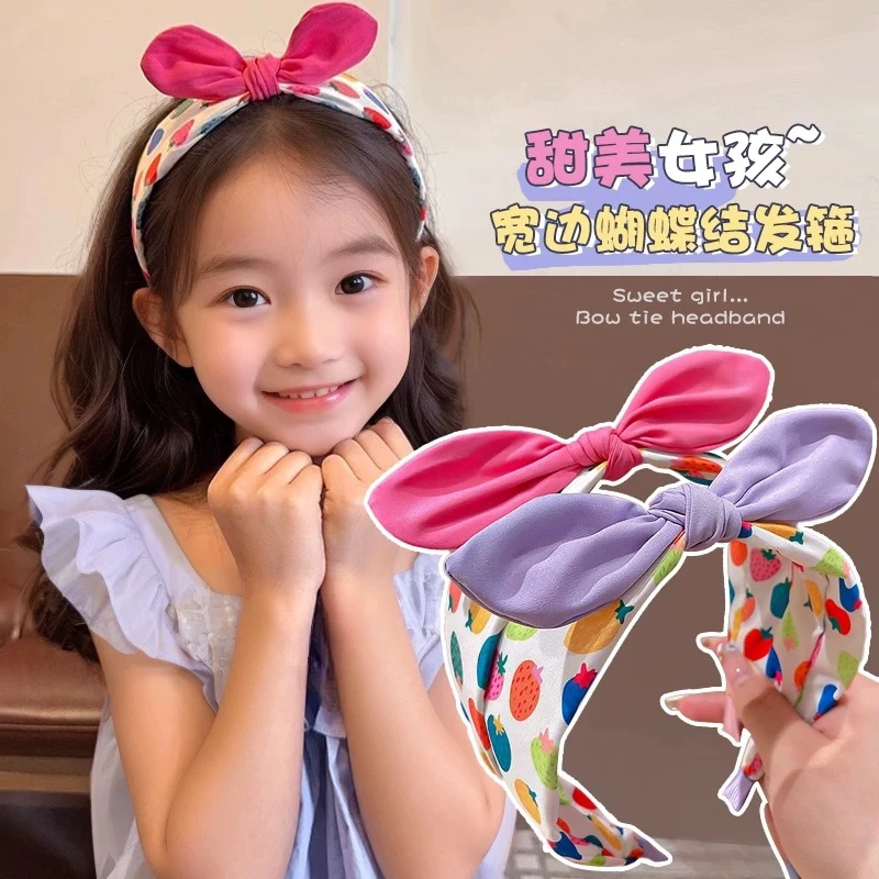 布艺立体兔耳朵发箍防滑不勒头