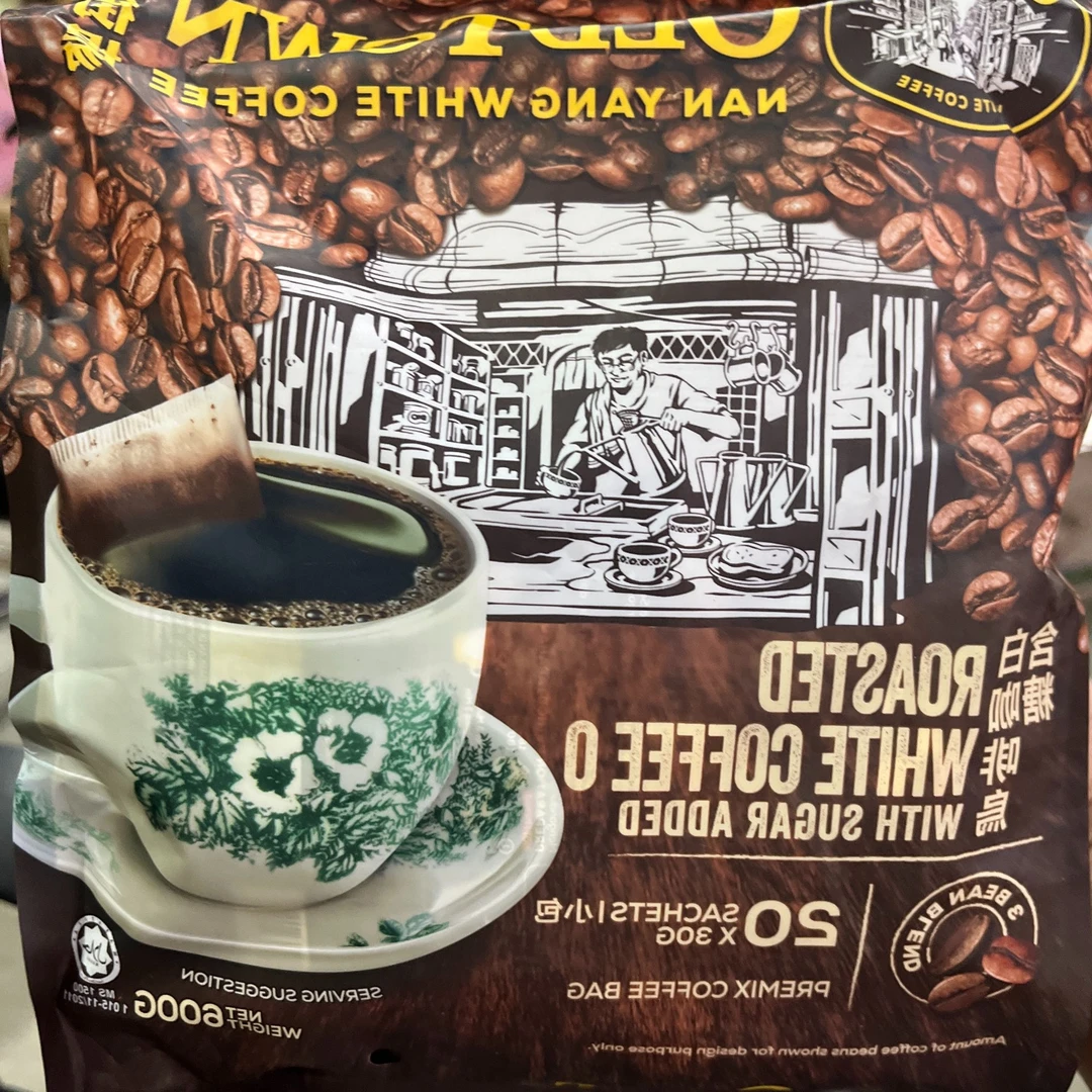 旧街场 速溶咖啡含糖白咖啡（固体饮料）600g