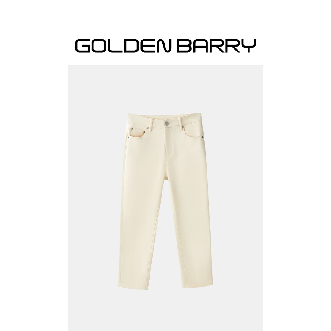 GOLDENBARRY【年终孤品】503133磨毛直筒牛仔裤