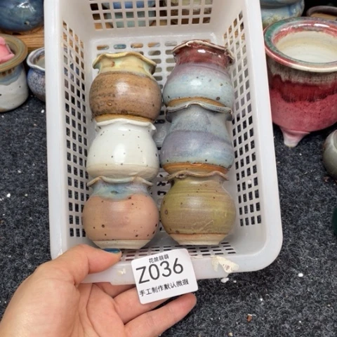 紫砂花盆微瑕036口径3.5zuo y