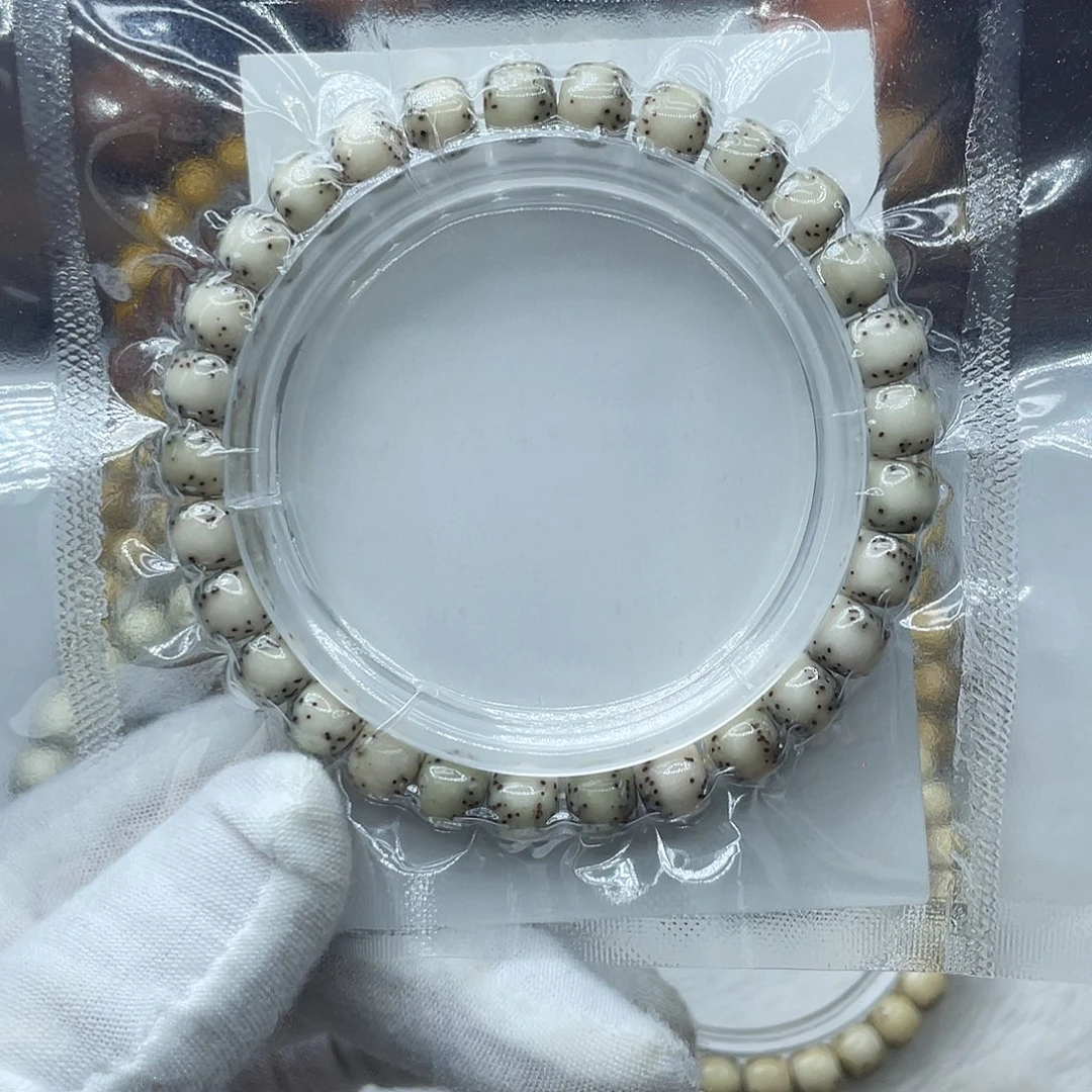 星月菩提手串原生态石玉8✖️7通体留白