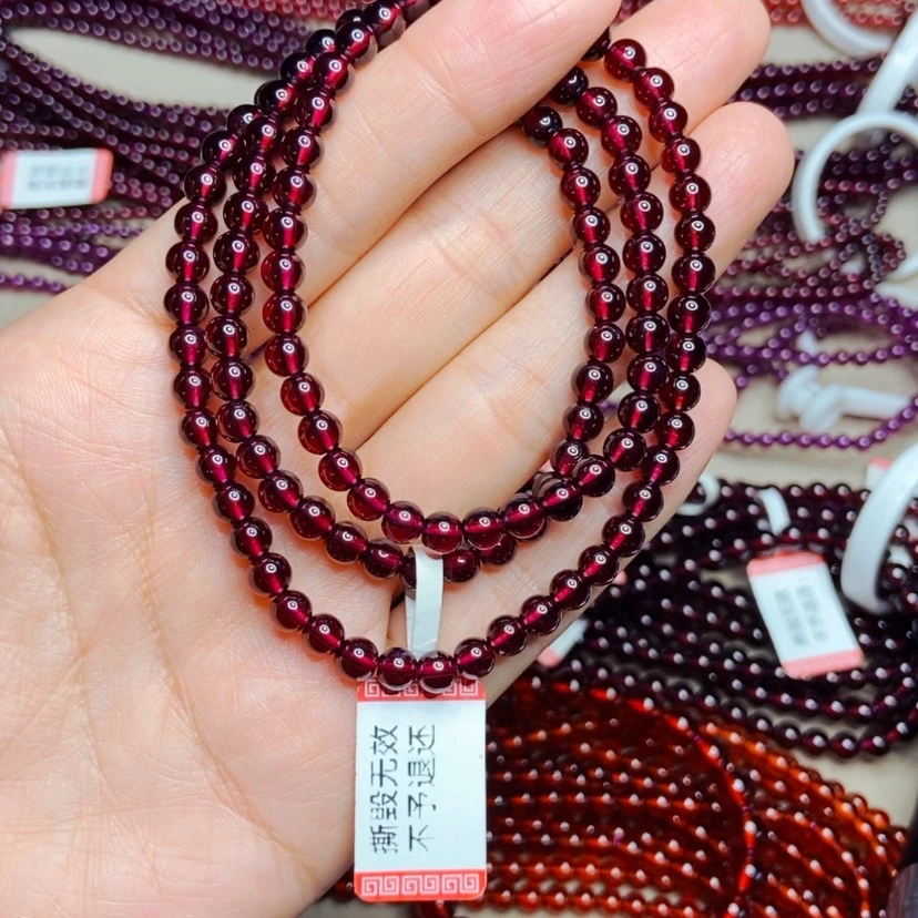 【闪购商品】未镶嵌手链石榴石m5.0