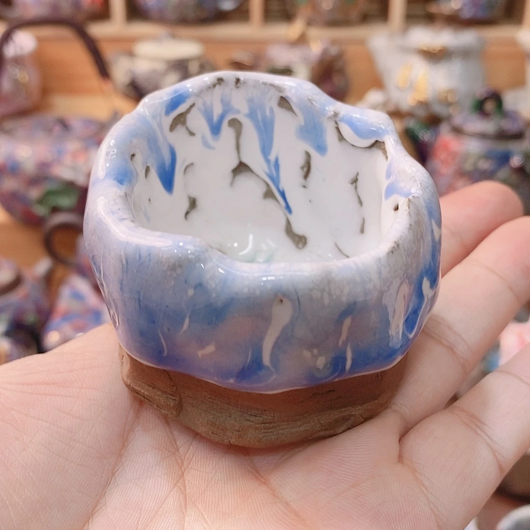 粗陶志野柴烧茶器