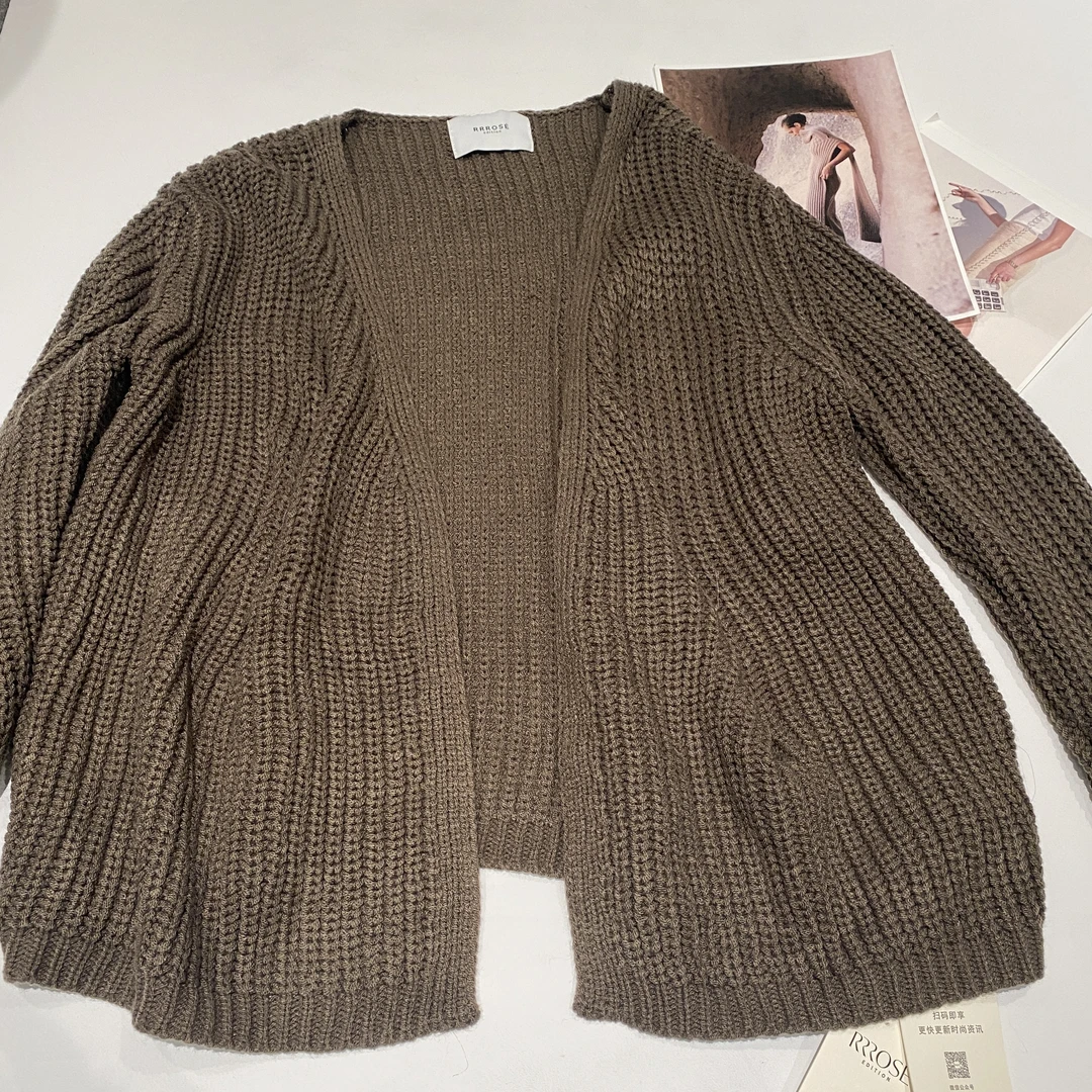 RRROSE麻花编织慵懒外套