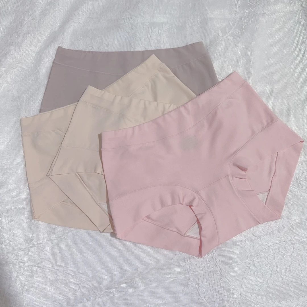 835 女士小平脚内裤 中腰大包臀 80长绒棉简约舒适