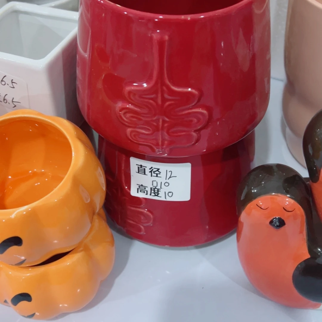 有孔，陶瓷花盆满10米包邮发货