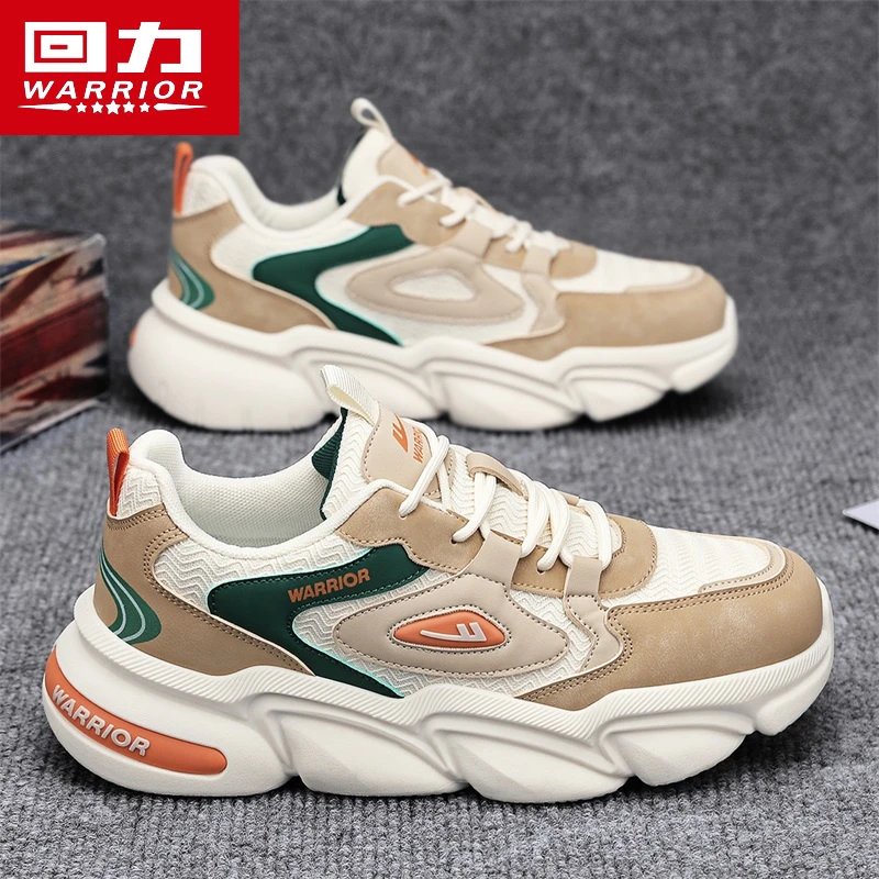 回力男鞋夏季2025新款厚底老爹鞋休闲运动跑步青少年网面防滑潮鞋