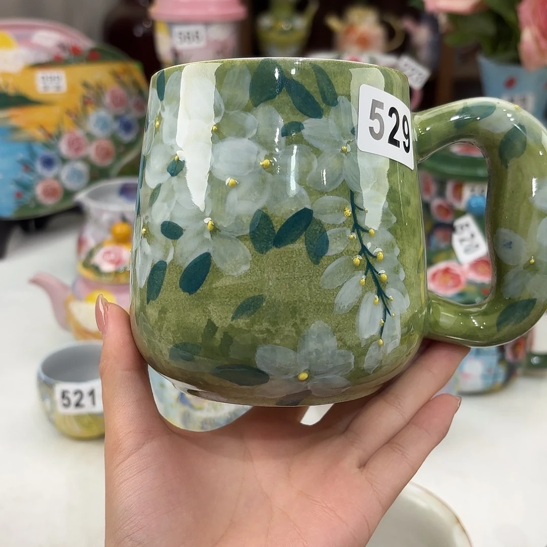 景德镇手绘高温釉下彩陶瓷茶具