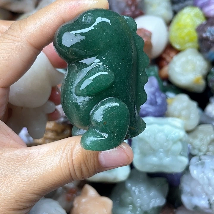 未镶嵌石英质玉珠宝奇石恐龙