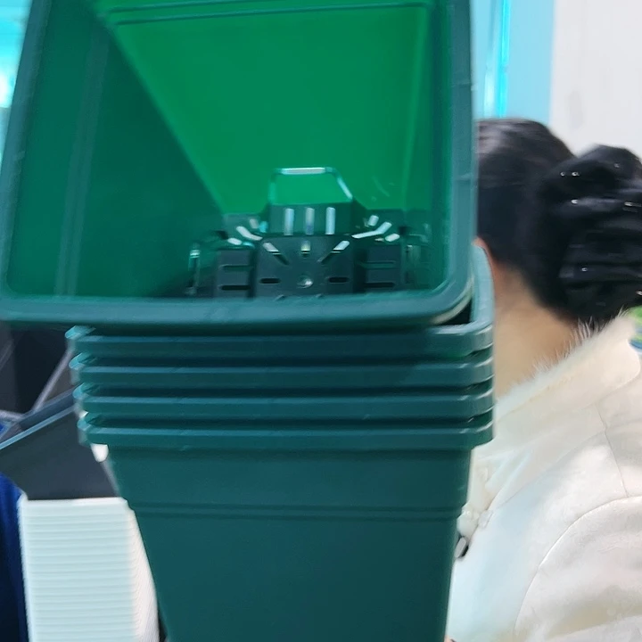 清仓方形口16高18玛瑙绿无托5个