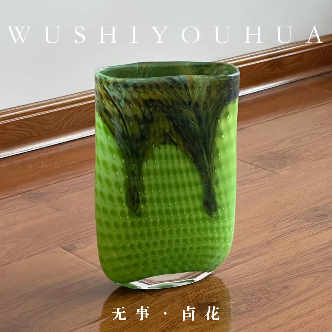 无事卣花二级品微瑕清仓琉璃花瓶