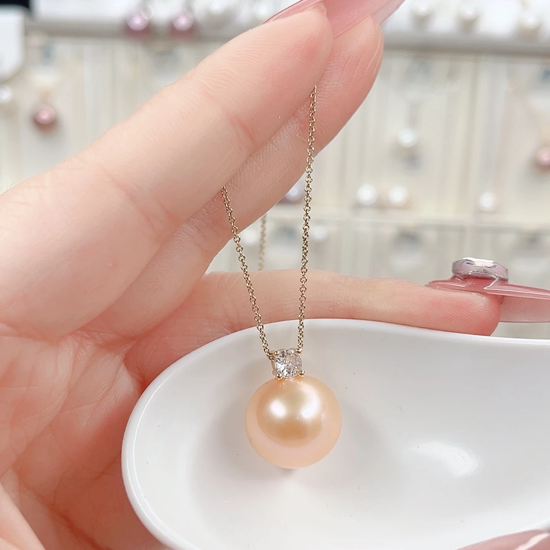 合金淡水珍珠吊坠(赠链)