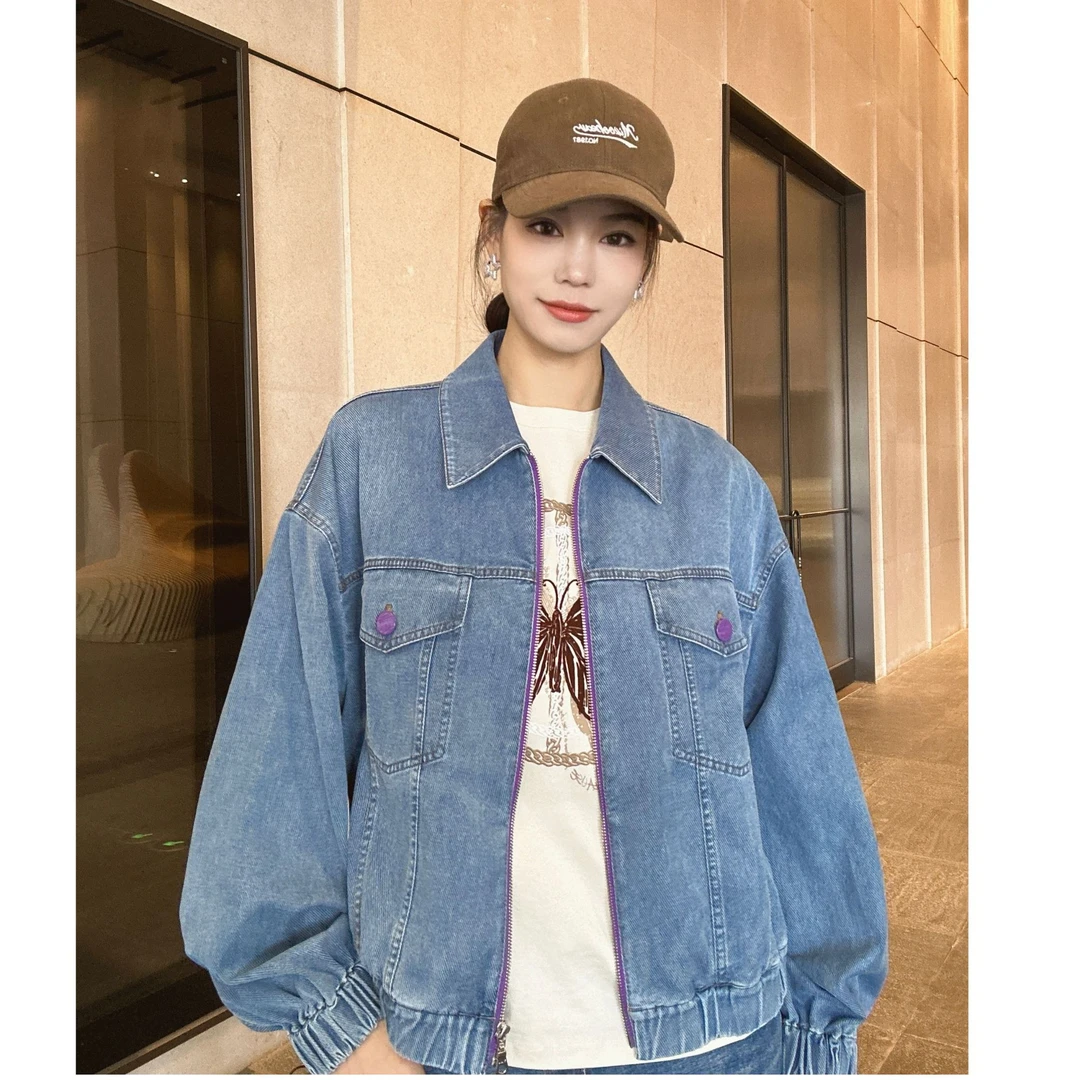 AMASS/阿玛施早春新款丹宁风时尚减龄短款休闲牛仔外套上衣540010