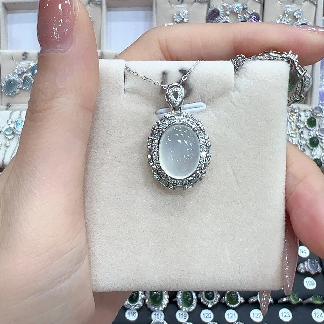 大***崎戒指银S925镶嵌水晶