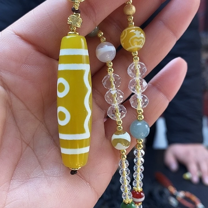 玛瑙/玉髓合金颈饰