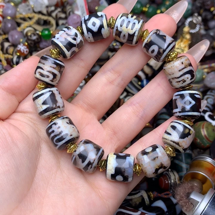 玛瑙/玉髓未镶嵌发一条