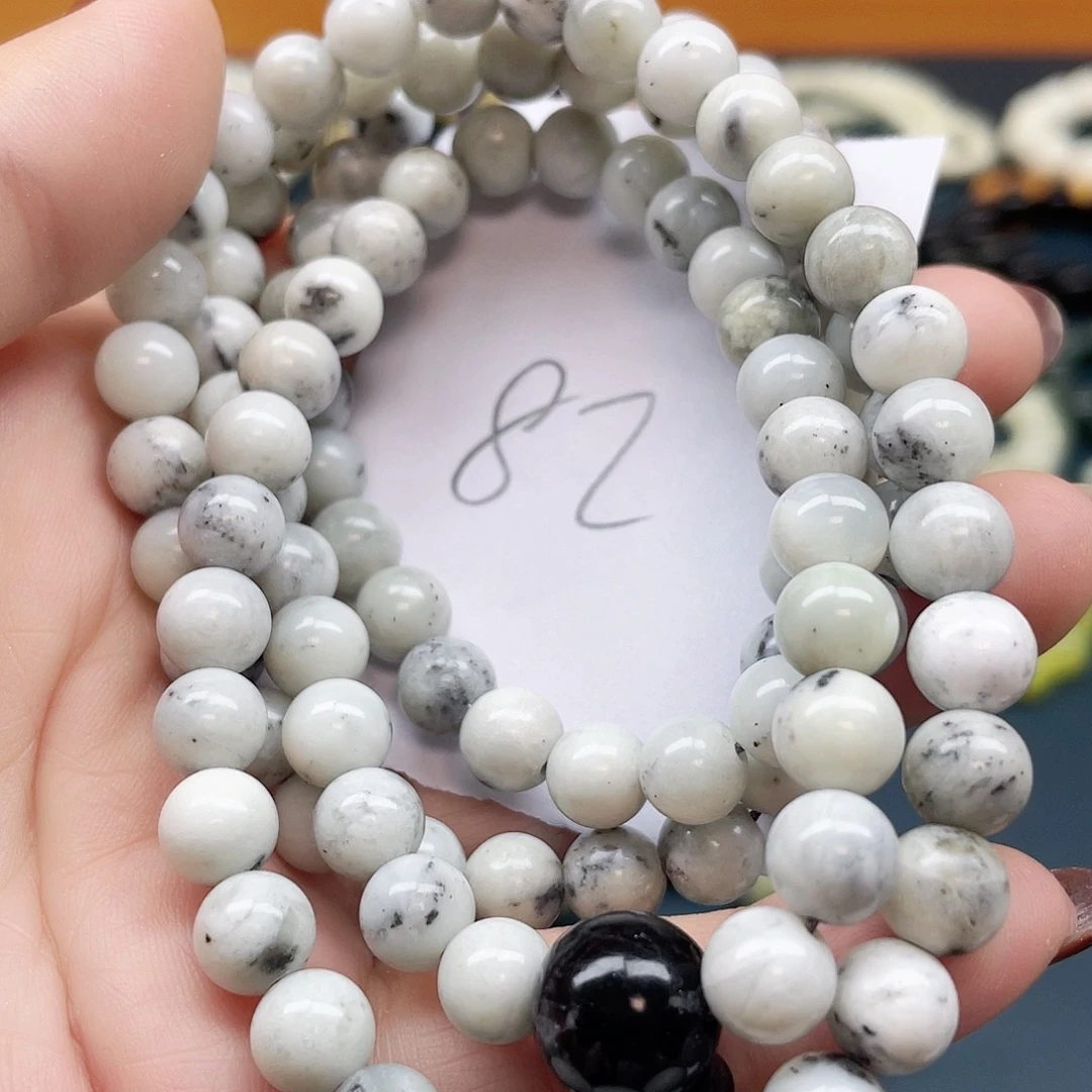 未镶嵌蛇纹石玉手串?**?