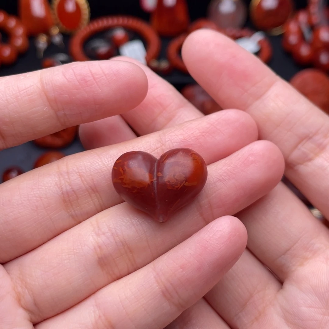 南红玛瑙未镶嵌珠宝奇石屁桃配饰