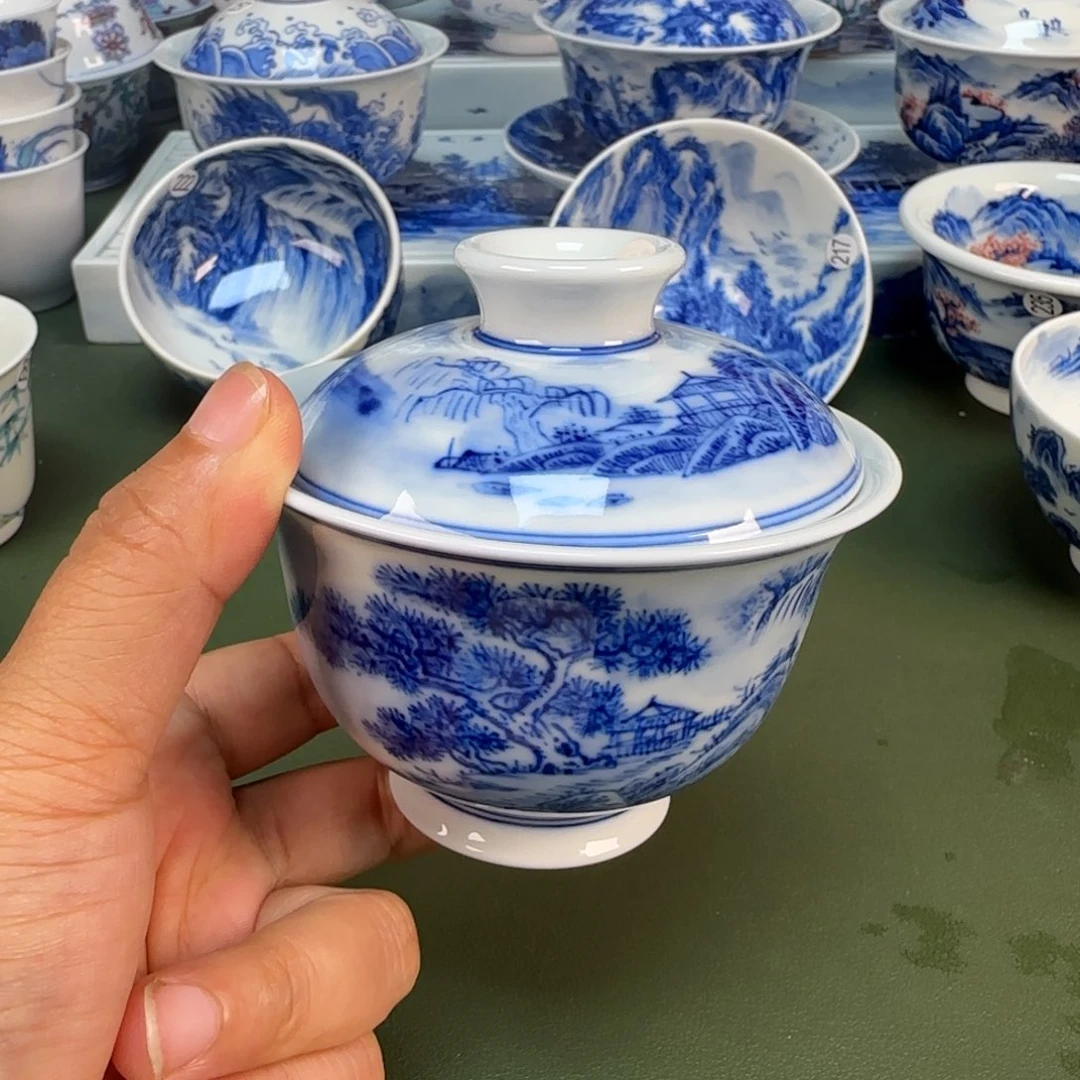 景德镇纯手绘茶具圆圆226